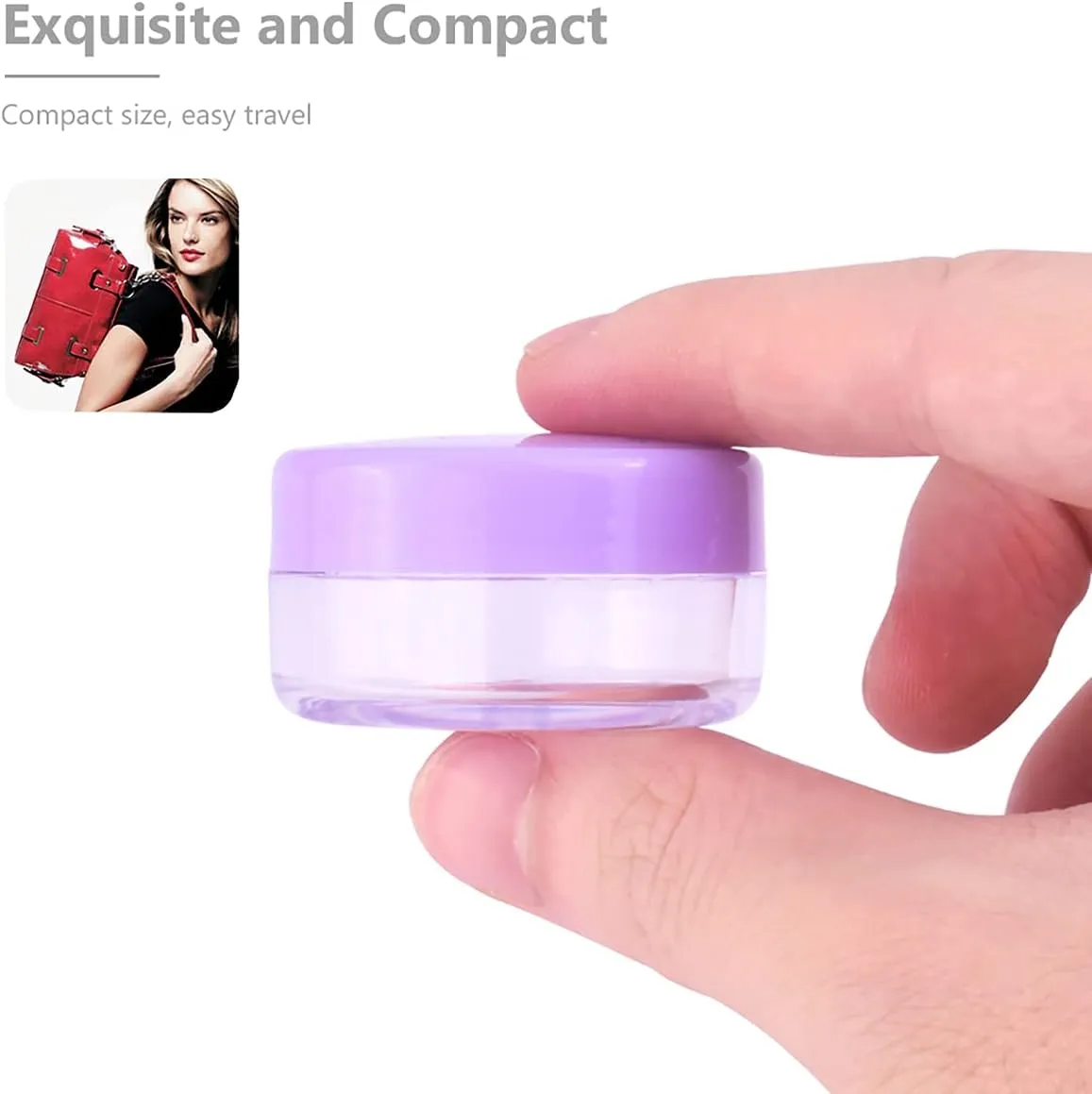 10 Pcs 10g Plastic Empty Cosmetic Container, Round Clear Pot Jars Portable Refillable Empty Containers for Makeup Eye Shadows Lotions Lip Balms Toners Creams Ointments,Green