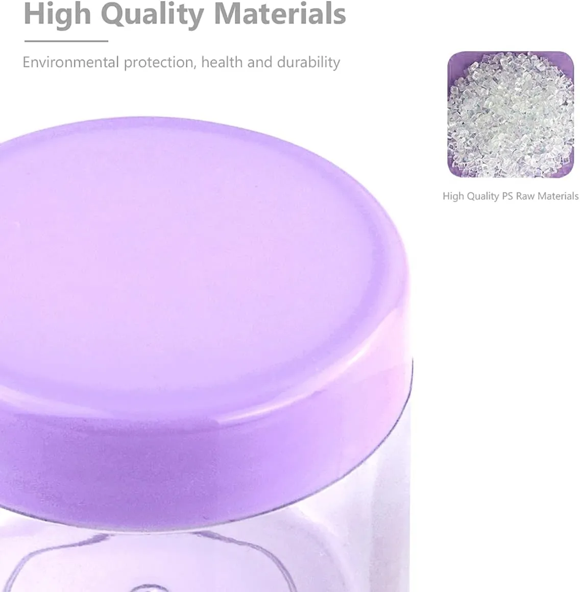 10 Pcs 10g Plastic Empty Cosmetic Container, Round Clear Pot Jars Portable Refillable Empty Containers for Makeup Eye Shadows Lotions Lip Balms Toners Creams Ointments,Green