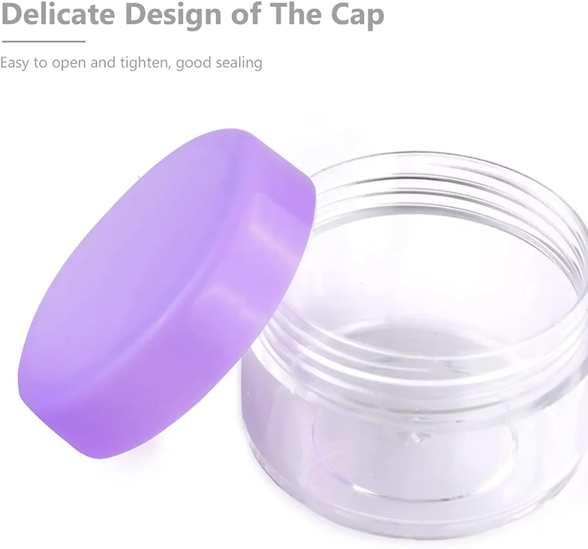 10 Pcs 10g Plastic Empty Cosmetic Container, Round Clear Pot Jars Portable Refillable Empty Containers for Makeup Eye Shadows Lotions Lip Balms Toners Creams Ointments,Green