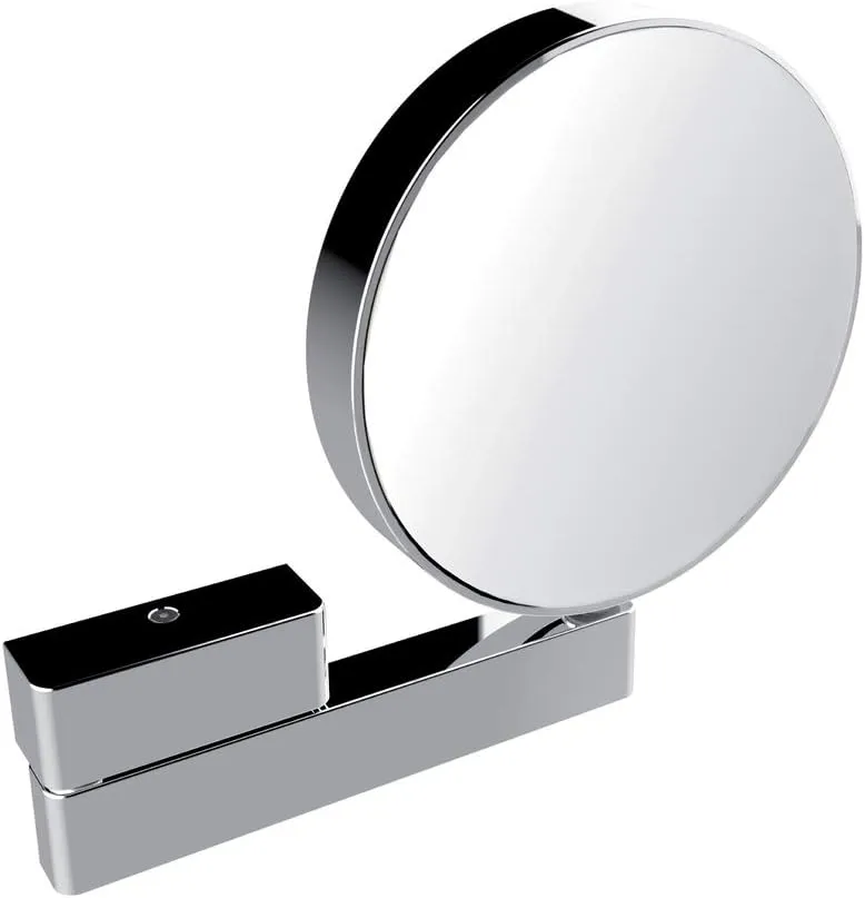 109500117 Round Cosmetic Mirror with Articulated Arm 3X and 7X Magnification on Both Sides