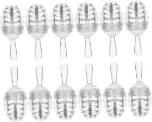 12Pcs Mini Beehive Shape Lip Gloss Tube Lip Gloss Bottles for DIY Cosmetics Refillable Containers Portable and Stylish for Travel and