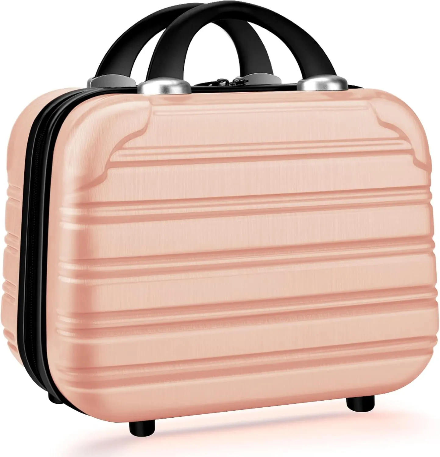 14 inch Hard Shell Makeup Train Case Portable PC ABS Mini Suitcase for Organizer Cosmetics Makeup Brushes Toiletry