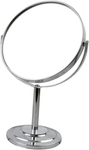 1pc Desktop Vanity Mirror 10x Magnifying Cosmetic Mirror Two Sided Makeup Mirror Vanity Mirror with 360 Degree Rotation Tabletop Mirror to Rotate Metal Dressing Table Mirror