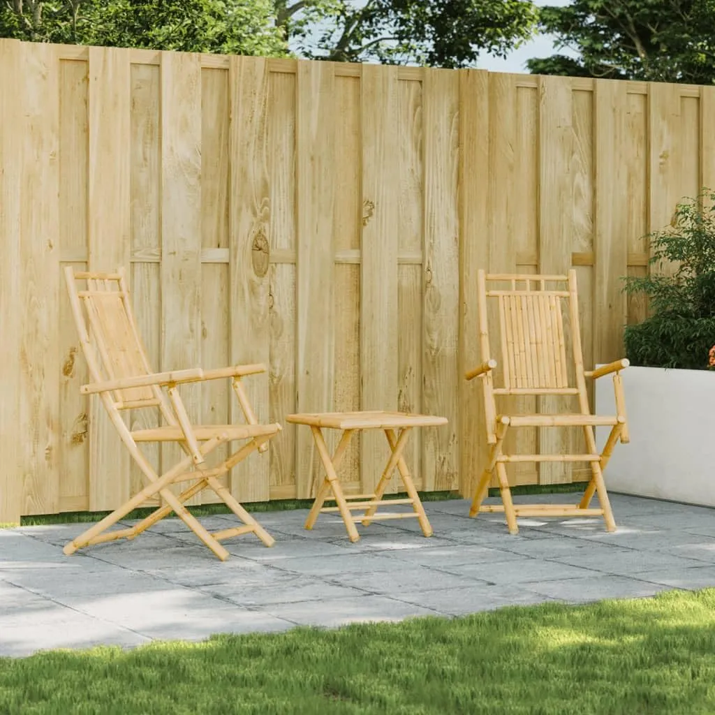 2-Pack Bamboo Folding Patio Chairs Outdoor Furniture with Armrests, 20.9x26x39 Inch Natural Finish, Foldable Lounge Chairs for Garden, Pool, Camping, and Beach