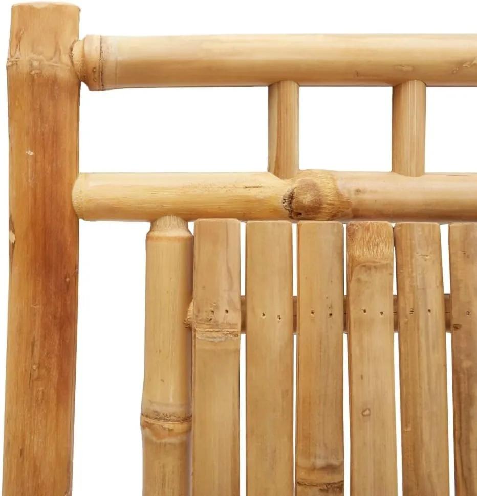 2-Pack Bamboo Folding Patio Chairs Outdoor Furniture with Armrests, 20.9x26x39 Inch Natural Finish, Foldable Lounge Chairs for Garden, Pool, Camping, and Beach