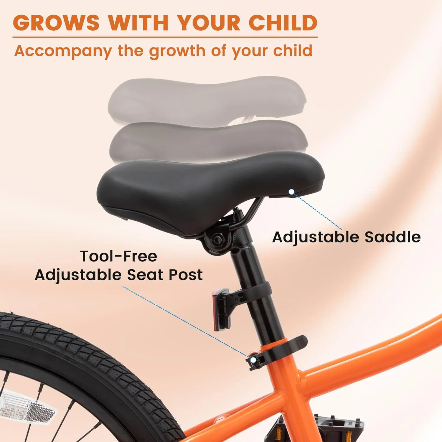 20 Inch Kids' Bike Ages 5-12, 7-Speed Mountain Bike Birthday Gifts Bicycles for Boys Girls Present, Outdoor Cycling City Snow Mountain Bikes