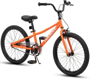 20 Inch Kids' Bike Ages 5-12, 7-Speed Mountain Bike Birthday Gifts Bicycles for Boys Girls Present, Outdoor Cycling City Snow Mountain Bikes