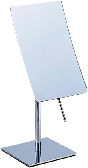 20Cm Desktop Single Sided Vanity Mirror Dormitories Square 360° Swivel Makeup Mirror Bathroom Beauty Mirror Chrome,3X
