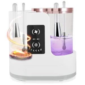 3 IN 1 Electric Makeup Brush Cleaner Machine, With Makeup Brush Cleaner Dryer Holder USB Cosmetic Brushes Cleaner Tool, Portable Compact Design for Travel Home Use