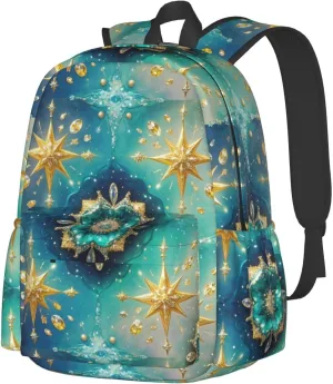 3D Wave Diamond Illusion Adult Backpacks 15 Inch Laptop Backpack Travel Bag for Men Women Gifts