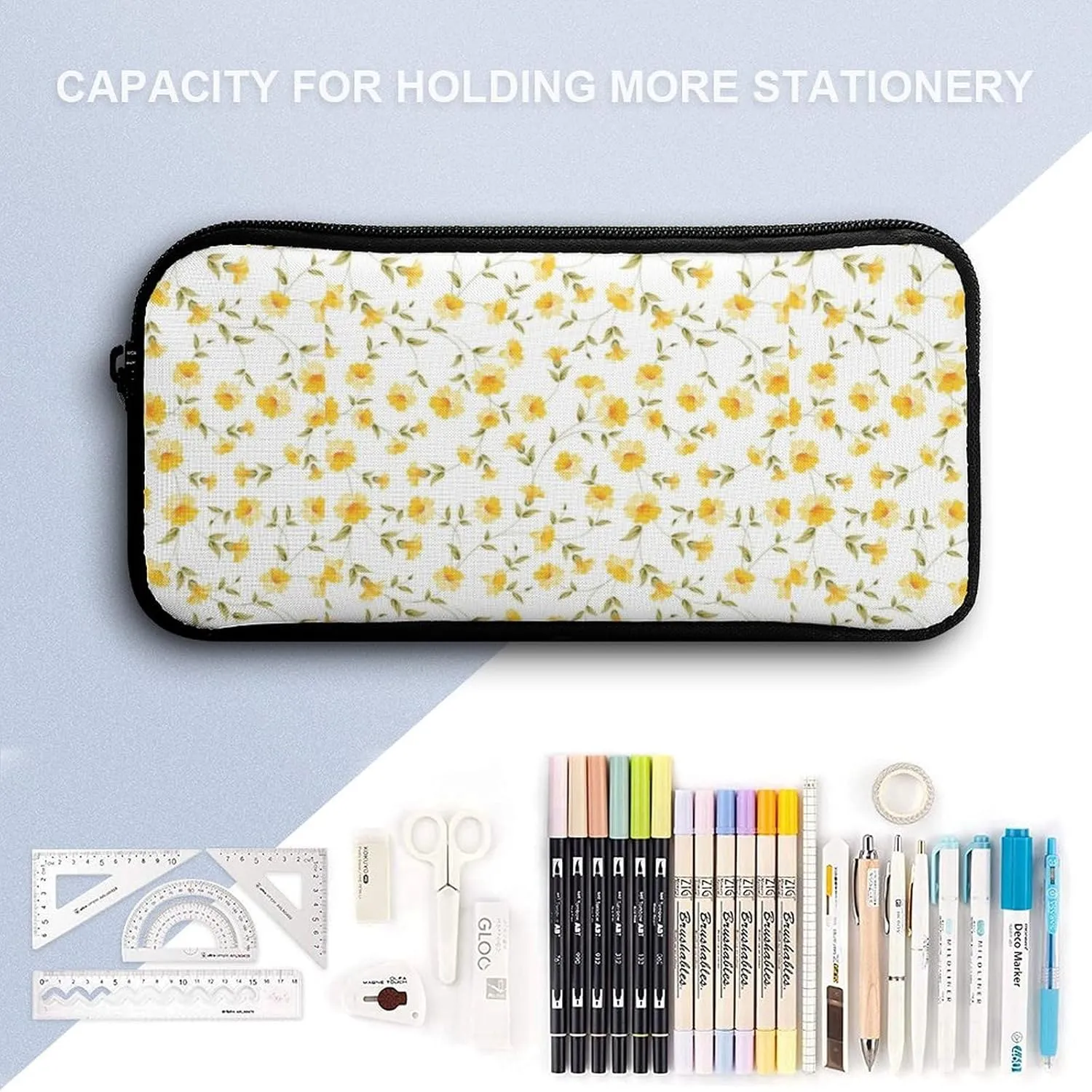 3PCS Backpack with Lunch Box & Pen Case, 16.2 Inch Ergonomic Straps Backpack, Cute College Backpack for Traveling Daypack