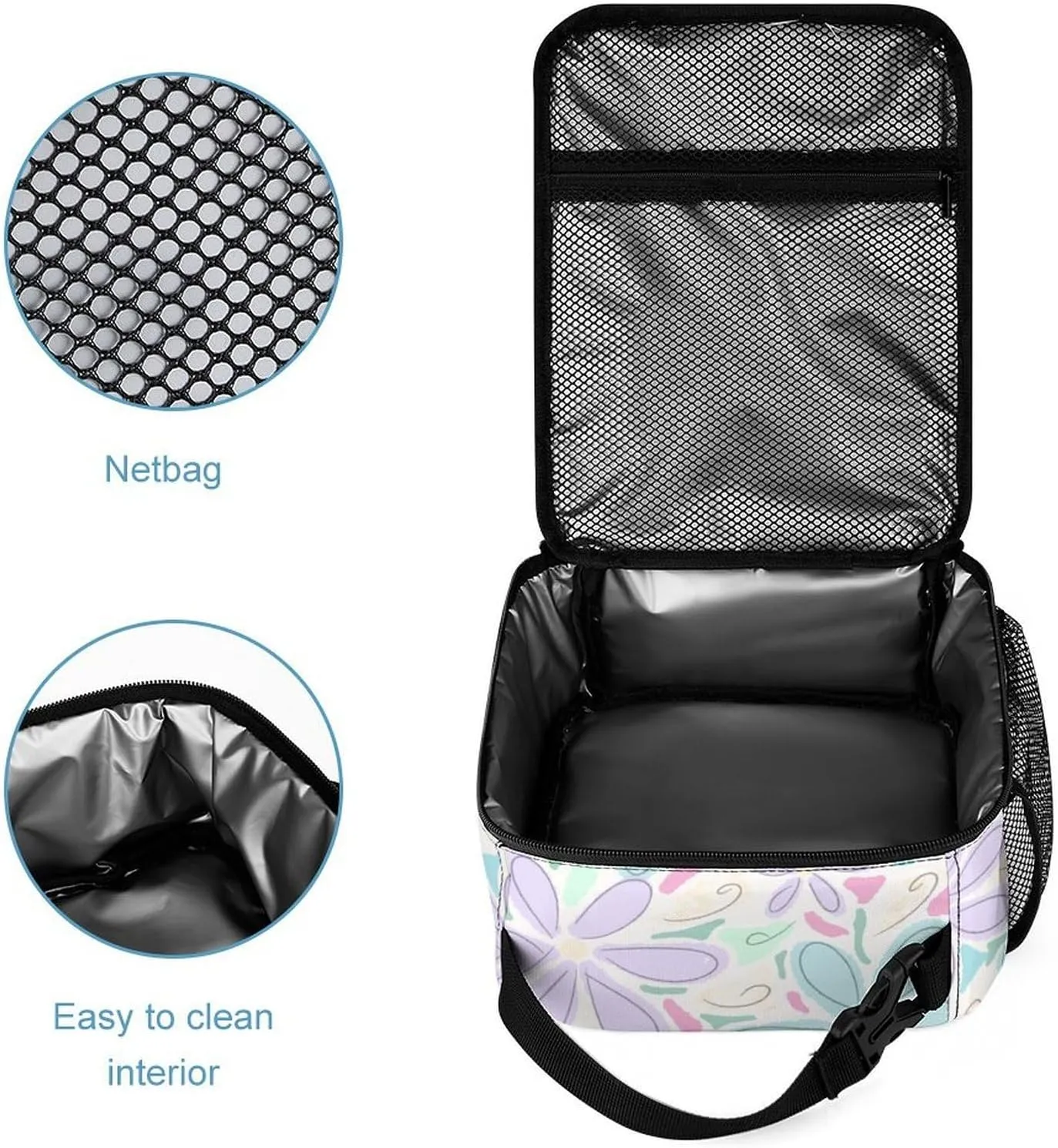 3PCS Backpack with Lunch Box & Pen Case, 16.2 Inch Ergonomic Straps Backpack, Cute College Backpack for Traveling Daypack