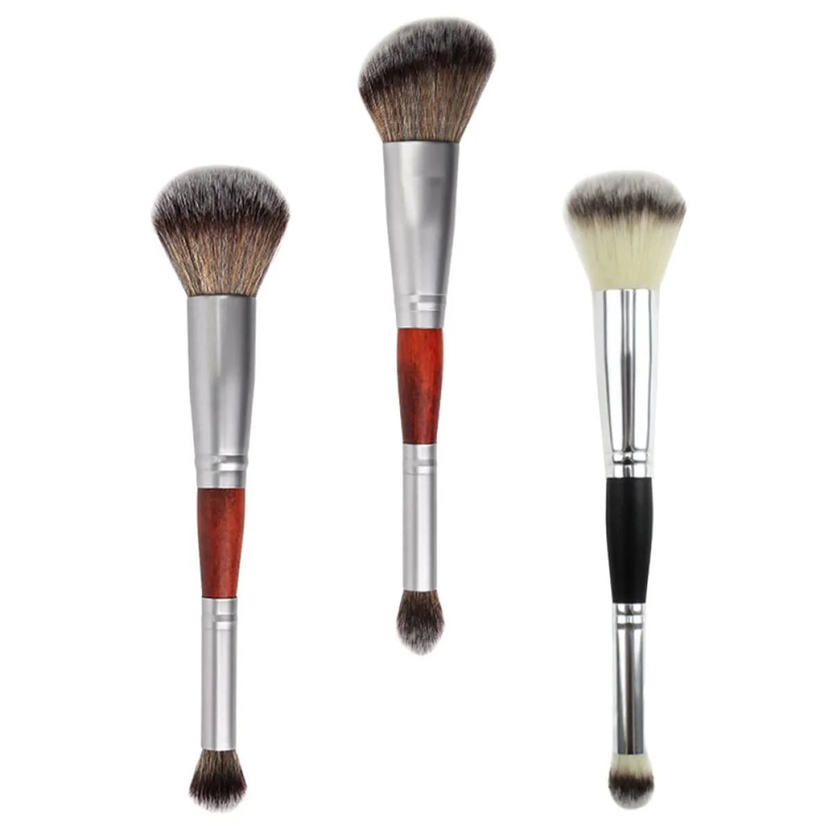 3sets Luxury Makeup Brush Set Shadow Brushes Set Double-head Eyeshadow Stick Cosmetic Supplies 3pcs*3