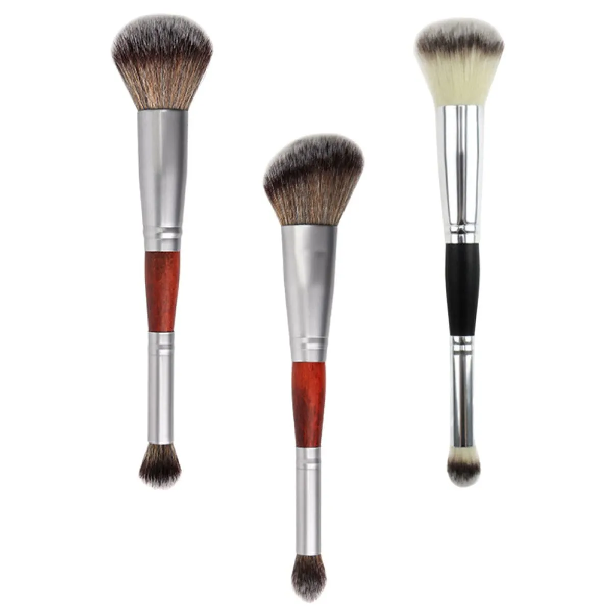 3sets Luxury Makeup Brush Set Shadow Brushes Set Double-head Eyeshadow Stick Cosmetic Supplies 3pcs*3