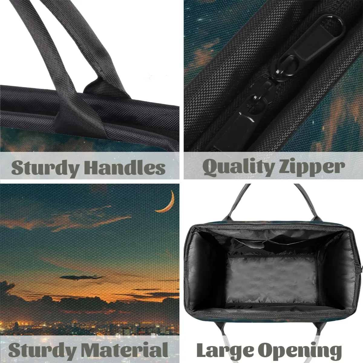 Abstract Art City Galaxy Weekender Overnight Bag for Women Waterproof Carry On Travel Duffle Bags with Pocket Lightweight Sports Gym Tote Bag Large Luggage Workout Personal Item Hospital Bags