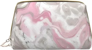 Abstract Ink Marble Toiletry Pouch, Travel-Friendly Makeup Organizer For Makeup Brushes, Lipsticks