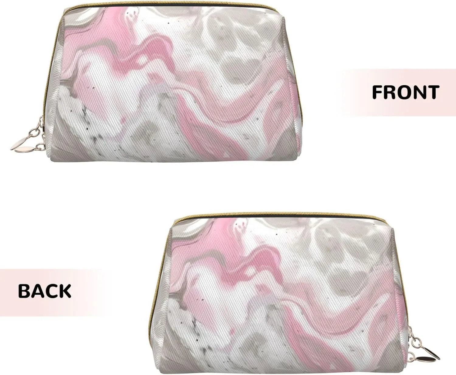 Abstract Ink Marble Toiletry Pouch, Travel-Friendly Makeup Organizer For Makeup Brushes, Lipsticks