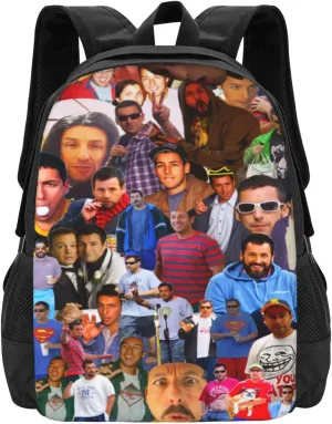 Adam Actors Sandler Backpack Laptop Computer Backpacks Travel Bag Double Shoulder Daypack for Work Hiking 15.6 Inch