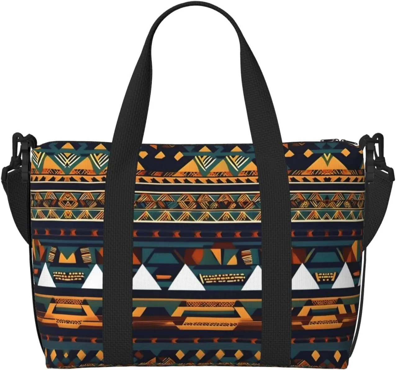 African Ethnic Pattern Print Versatile Gym Sports Bag,Companion For Your Journeys And Fitness Routines