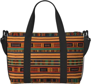 african weaving Duffel Bags for Traveling - Lightweight Personal Item Travel Bags, Gym Bags for Men and Women