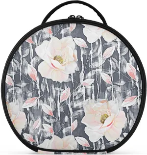 ALAZA Flowers and Leaves Travel Cosmetic Organizer Make up Organizer Toiletry Bag