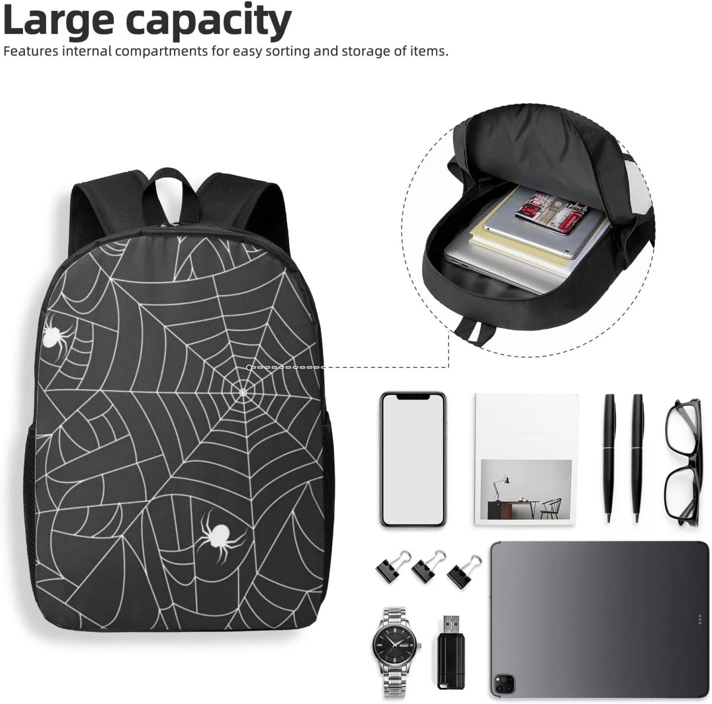 Alfombrilla Backpack, 17 Inch Travel Business Laptop Backpack For Women Men
