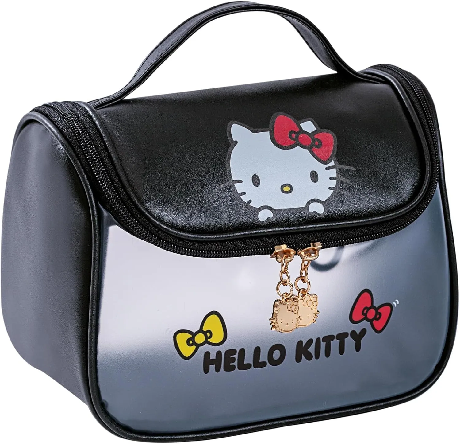 AmBealla Cosmetic Bag Large Makeup Travel Case with Brush Holder, Waterproof Makeup Bag Organizer with Hanging Hook, Travel Toiletry Bag for Women, Sweet & Stylish for Girls