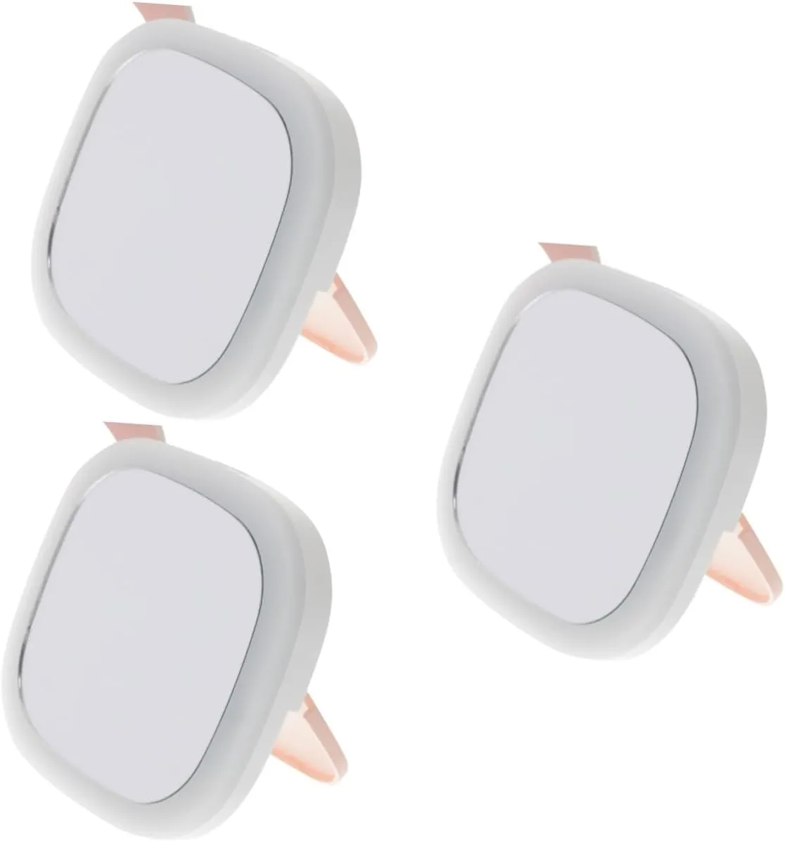 Amosfun 3pcs Led Mini Mirror for Purse Small Makeup Mirror Light Portable Travel for Women