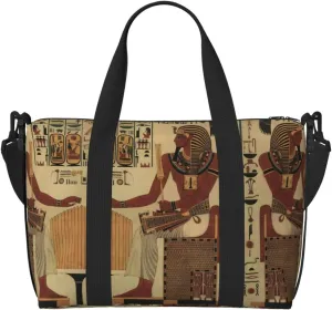 Ancient Egyptian Frescoes Personal Item Travel Bags for Women - Durable Travel Duffel Bags, Gym Bags for Overnight Trips