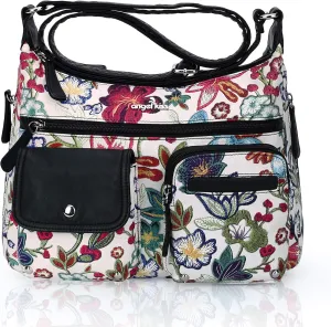 Angelkiss Crossbody Bags for Women, Ladies Shoulder Handbags and Purses Medium Faux Leather Pocketbooks