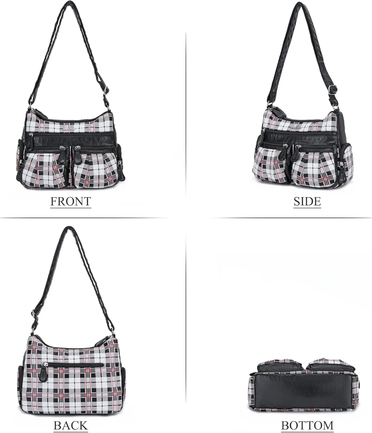Angelkiss Crossbody Bags for Women, Ladies Shoulder Handbags and Purses Medium Faux Leather Pocketbooks