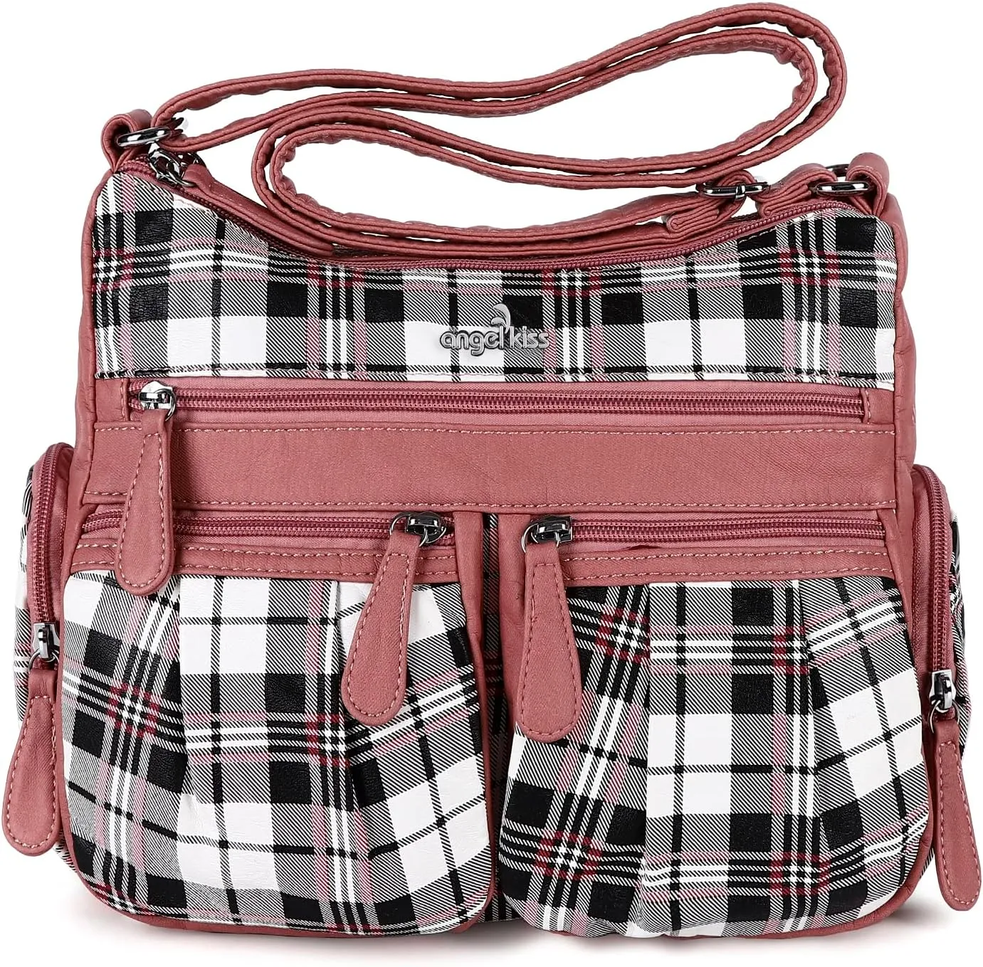 Angelkiss Crossbody Bags for Women, Ladies Shoulder Handbags and Purses Medium Faux Leather Pocketbooks