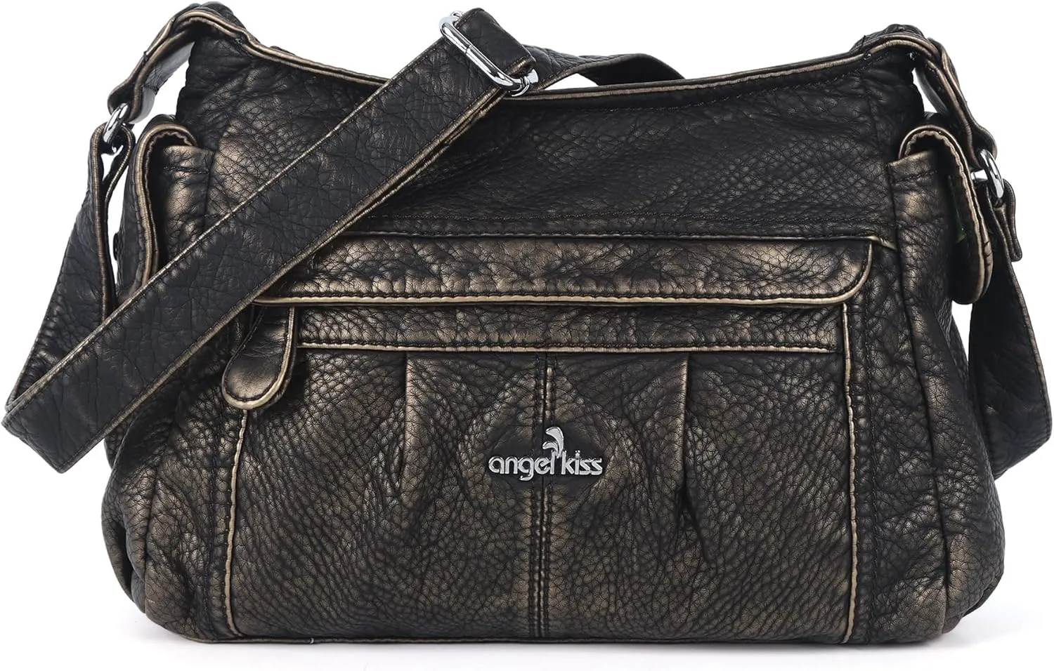 Angelkiss Crossbody Bags for Women, Ladies Shoulder Handbags and Purses Medium Faux Leather Pocketbooks