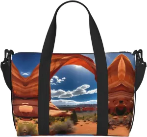 Arches National Park-standard print Travel Duffel Bag,workout duffel bag, overnight shoulder Bag,Weekender Bag for Women Men