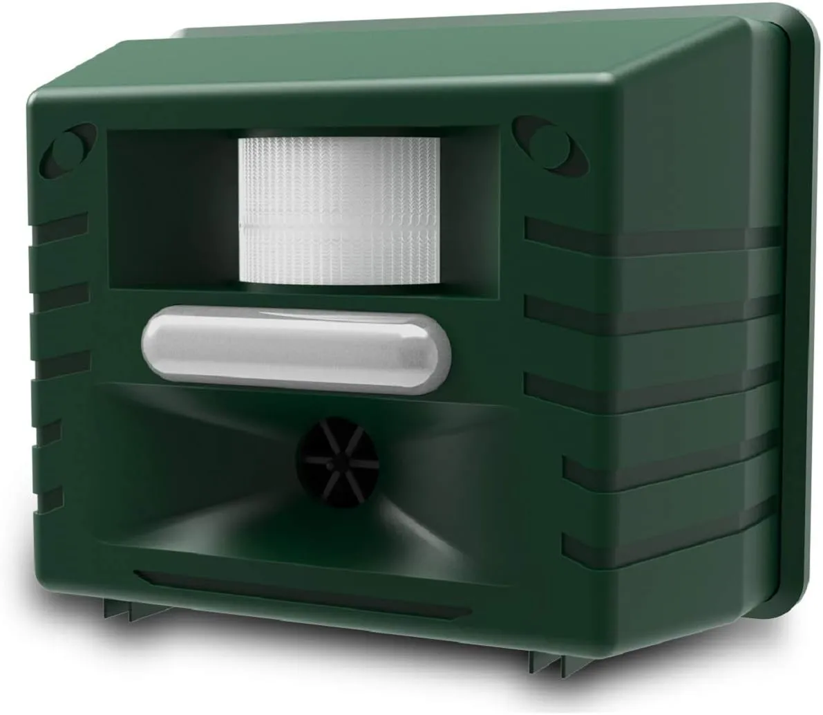 ASPECTEK Yard Sentinel Outdoor Ultrasonic Animal Repeller with Motion Sensor, Adjustable Volume, Waterproof, Extension Cord, Powerful Repel for Squirrel, Raccoon, Skunk, Rabbit, Fox, Deer, Etc