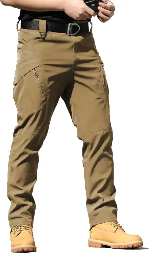 AUTIWITUA Men's Tactical Cargo Pants Water Resistant Lightweight Hiking Pants Outdoor Work Pants with Multi Pockets(No Belt)