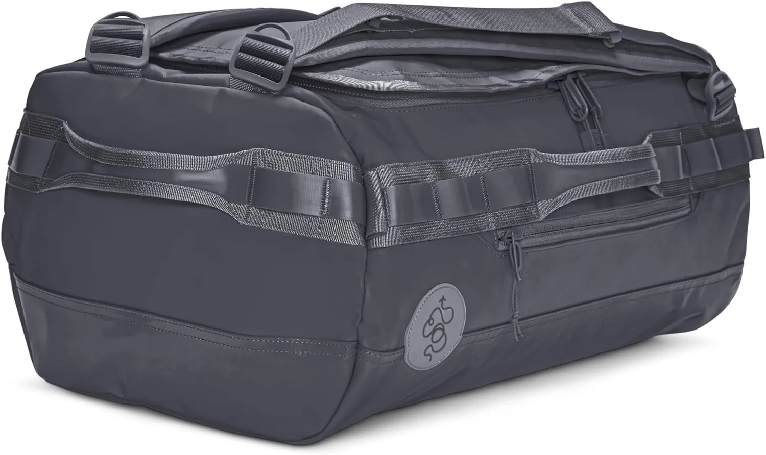Baboon to the Moon Small Duffle Bag – Small Gym Bag, Travel Duffel Bags for Women and Men, Duffle Bag for Travel, Backpack, Overnight Bag (Grey)