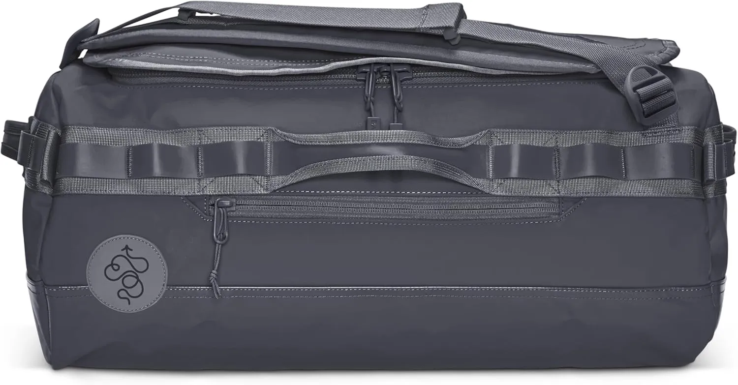 Baboon to the Moon Small Duffle Bag – Small Gym Bag, Travel Duffel Bags for Women and Men, Duffle Bag for Travel, Backpack, Overnight Bag (Grey)