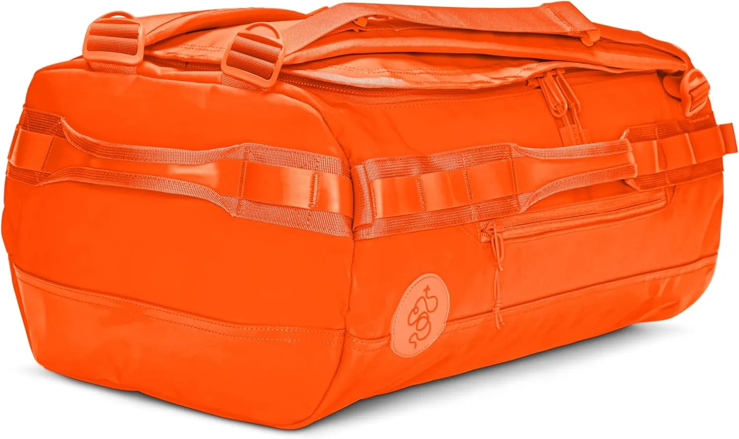 Baboon to the Moon Small Duffle Bag – Small Gym Bag, Travel Duffel Bags for Women and Men, Duffle Bag for Travel, Backpack, Overnight Bag (Orange)