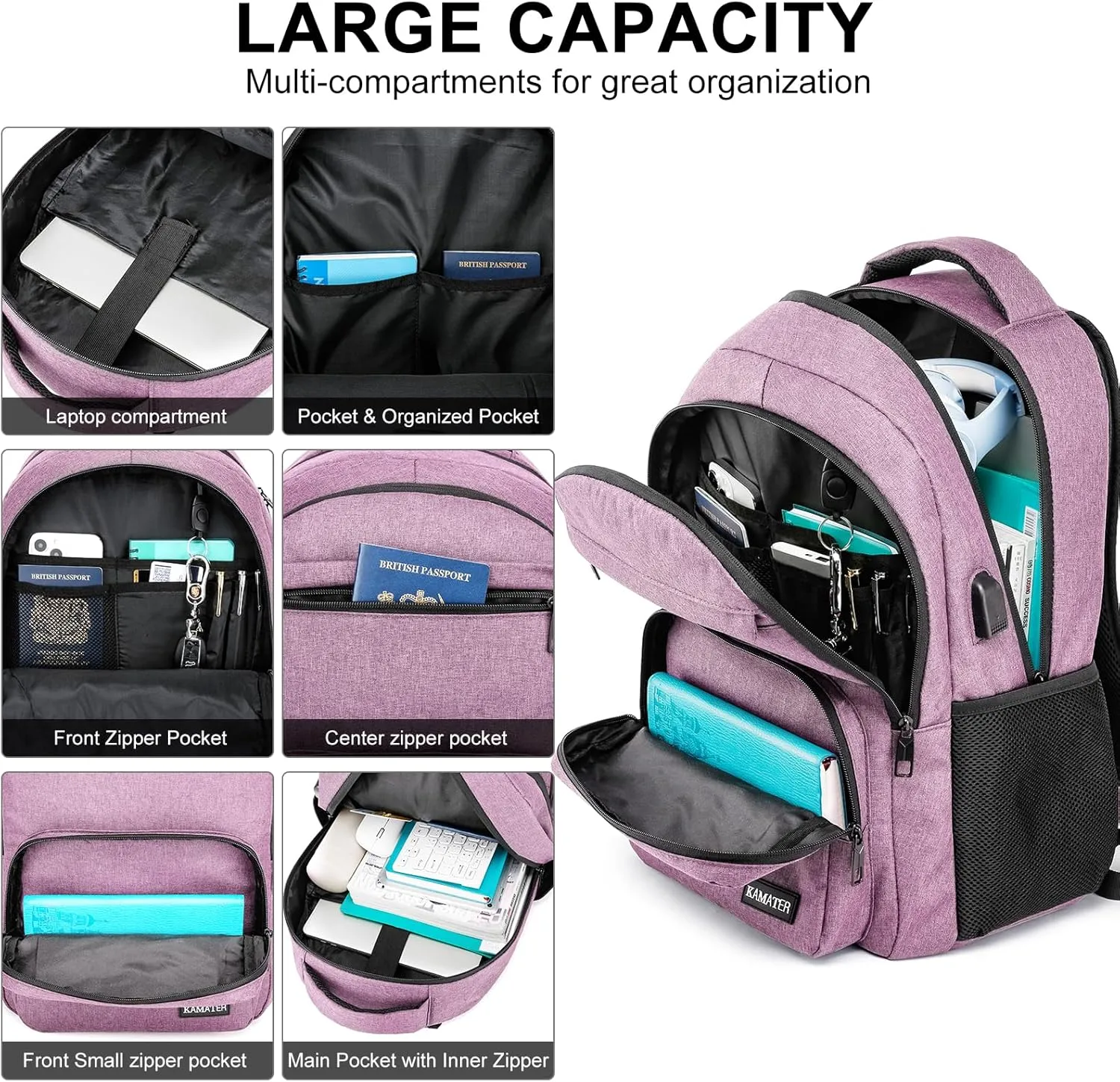 Backpack for School, college BackPack for Teens,Students, with 15.6 inch Laptop SleeveBack Pack for Boys, Large Computer Back Pack with Compartments for Men & Women