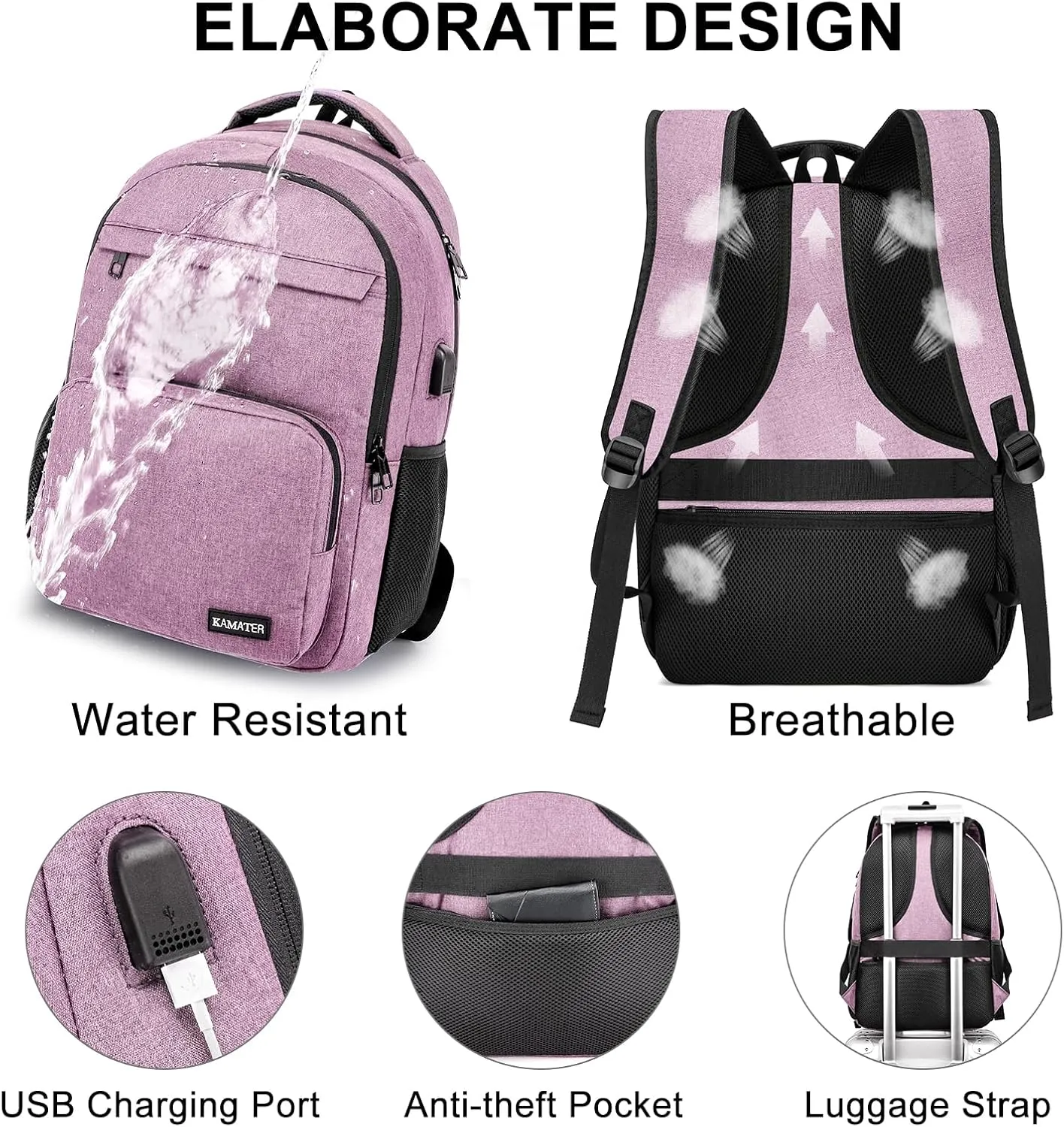 Backpack for School, college BackPack for Teens,Students, with 15.6 inch Laptop SleeveBack Pack for Boys, Large Computer Back Pack with Compartments for Men & Women