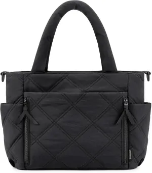BAGSMART Tote Bag for Women, Puffer Tote Bag with Zipper, Shoulder Bag Handbag Quilted Tote Bag for Travel, Sport, Work