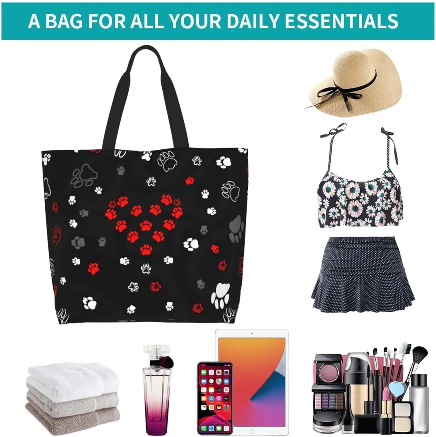 Baseball Tote Bag - Handbag, Shopping and Travel Bag for Sports Mom - Gifts for Women