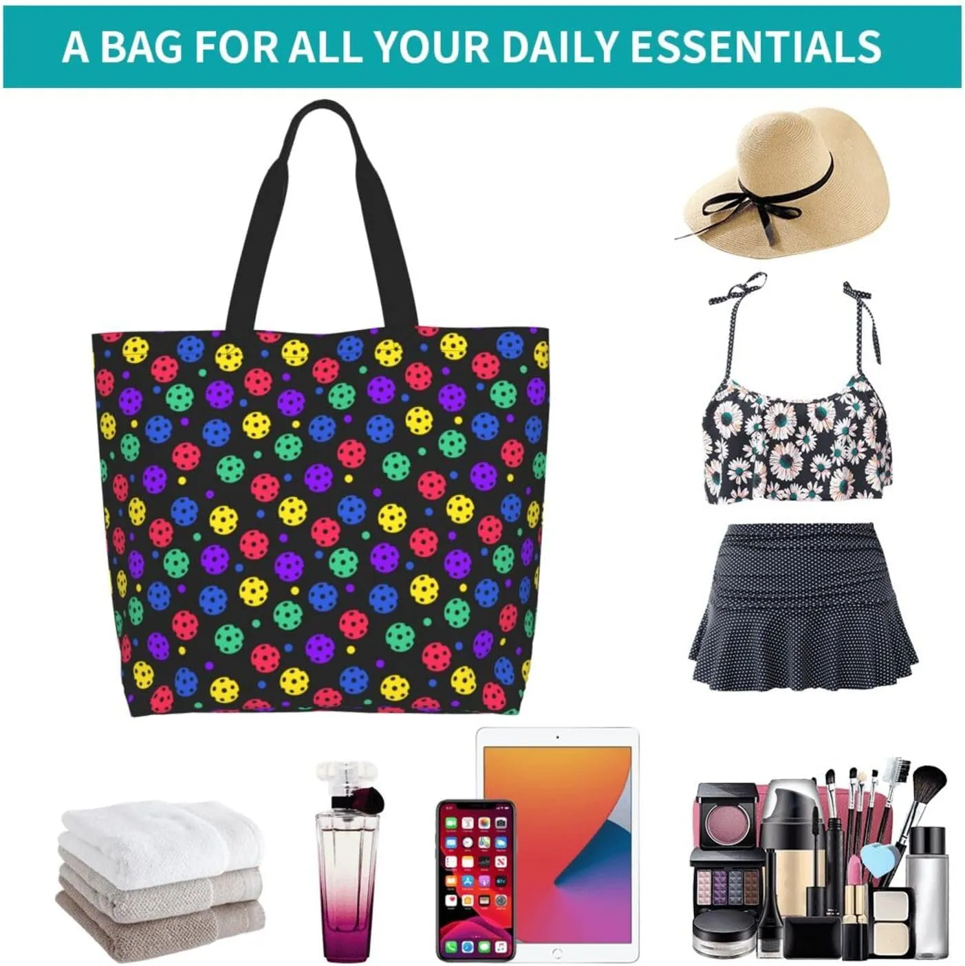 Baseball Tote Bag - Handbag, Shopping and Travel Bag for Sports Mom - Gifts for Women
