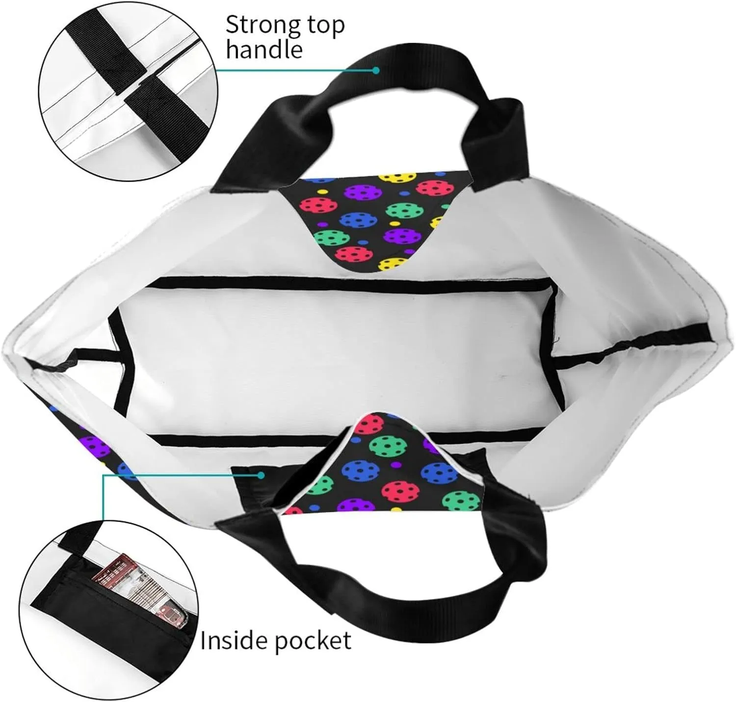 Baseball Tote Bag - Handbag, Shopping and Travel Bag for Sports Mom - Gifts for Women