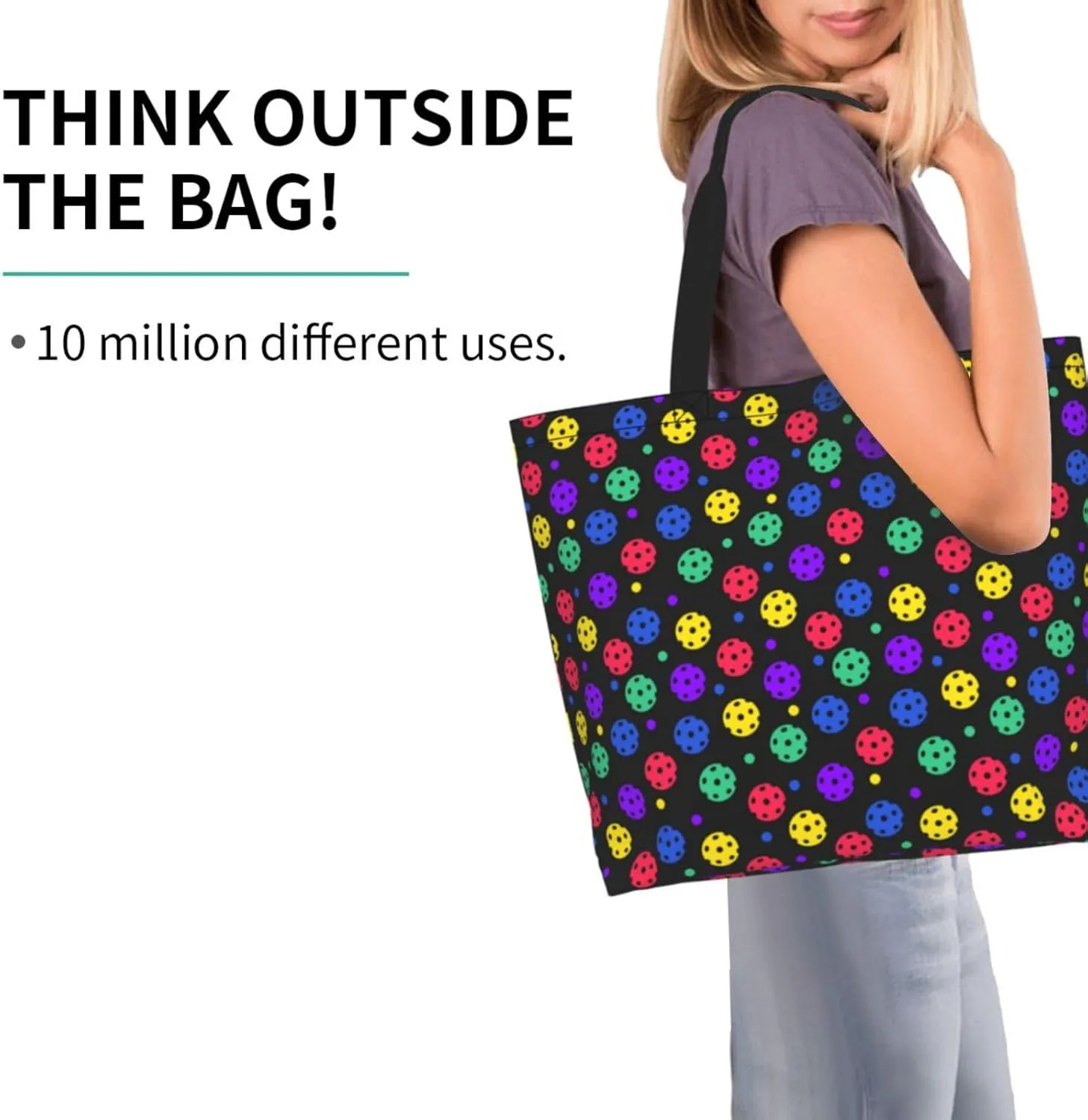 Baseball Tote Bag - Handbag, Shopping and Travel Bag for Sports Mom - Gifts for Women