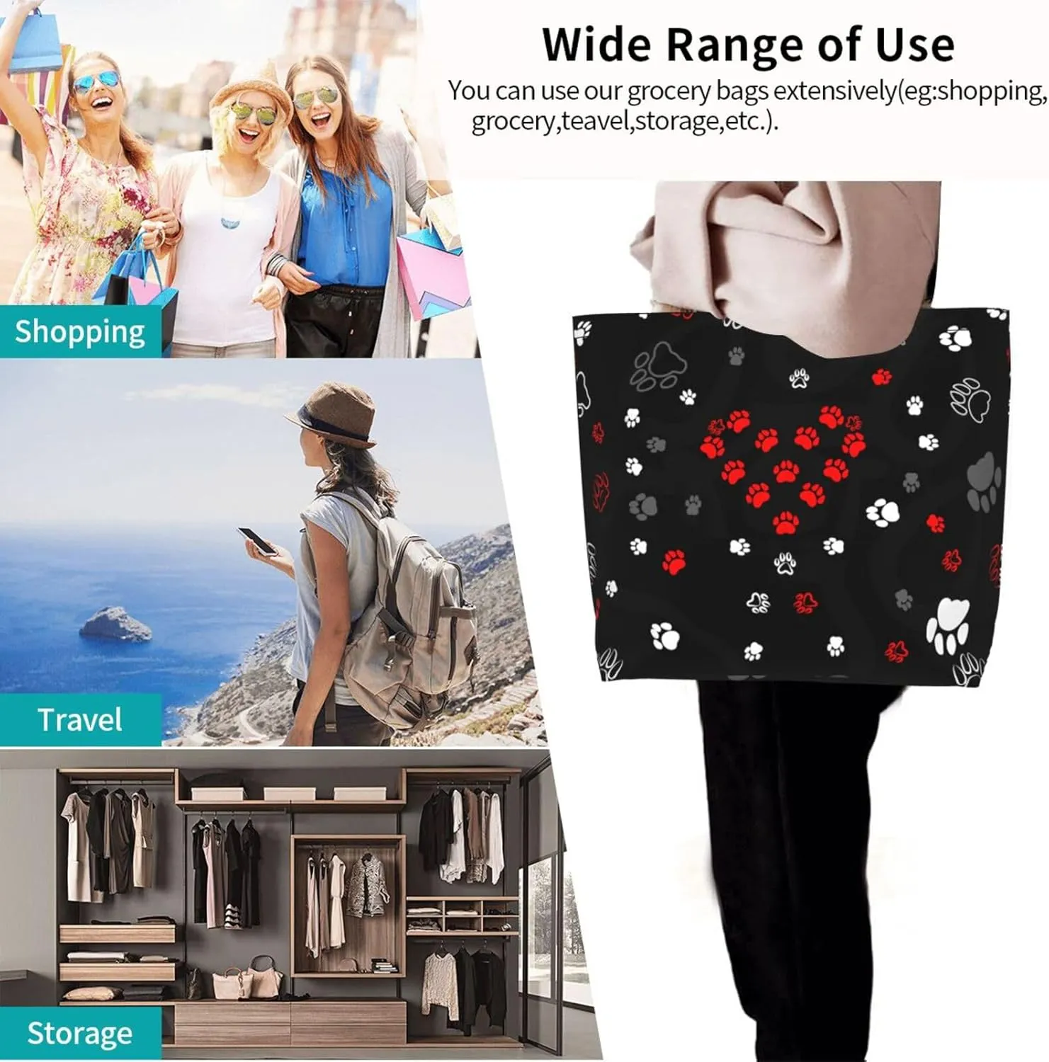 Baseball Tote Bag - Handbag, Shopping and Travel Bag for Sports Mom - Gifts for Women