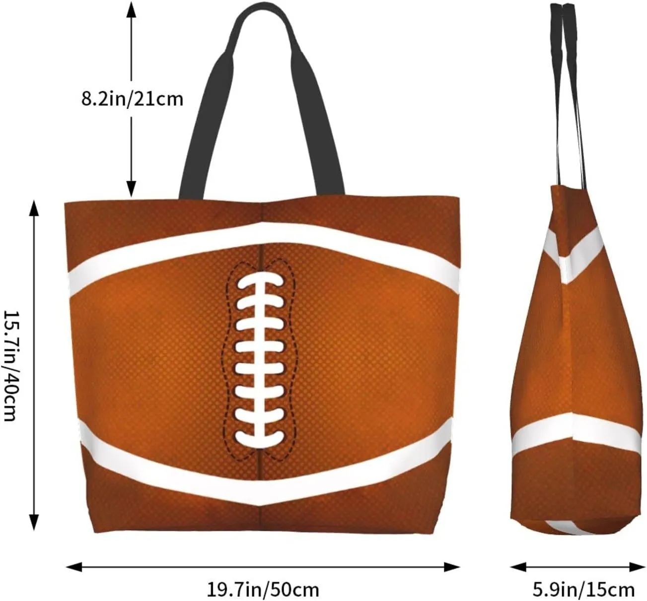 Baseball Tote Bag - Handbag, Shopping and Travel Bag for Sports Mom - Gifts for Women