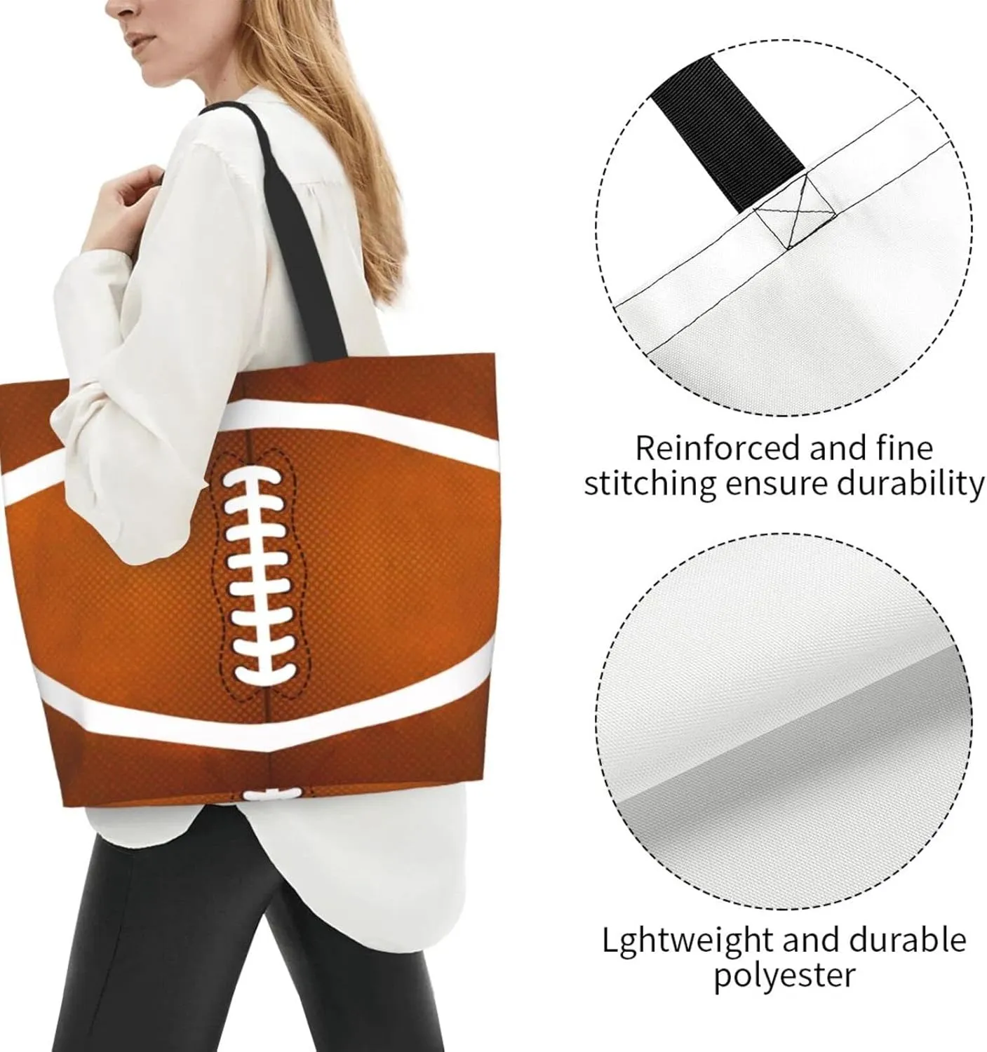 Baseball Tote Bag - Handbag, Shopping and Travel Bag for Sports Mom - Gifts for Women
