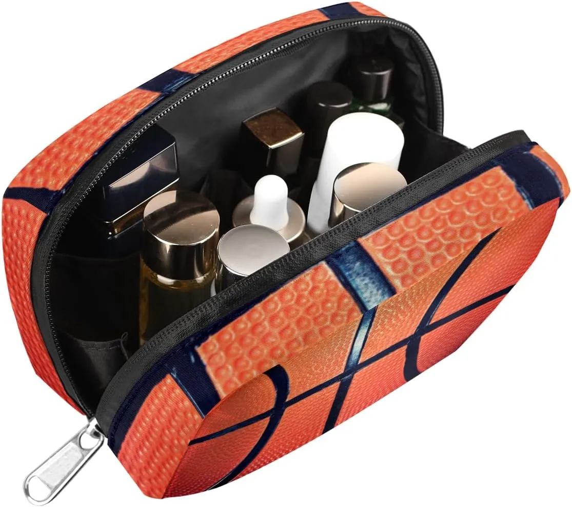 Basketball Travel Toiletry Bag for Boys Men, Waterproof Small Dopp Kit for Women, Shaving Bag with Large Capacity for Travel,Sports Shower